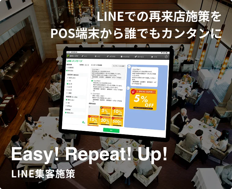 誰にでも簡単にリピート施策ができるように Easy! Repeat! Up!