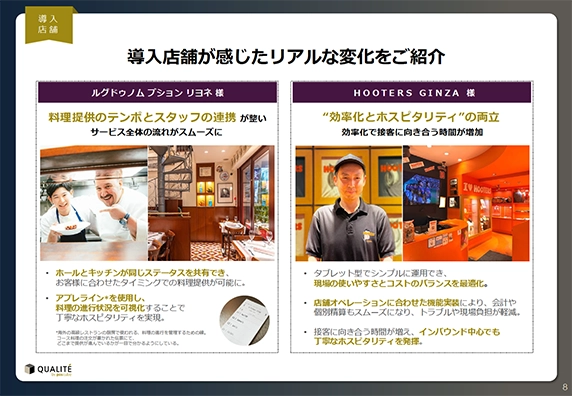 導入後のリアルな変化を紹介するページ